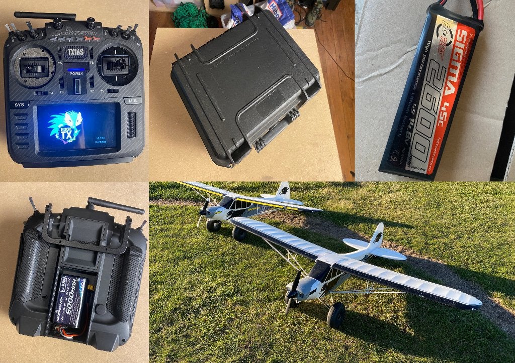starten perfecte combinatie PA18 FMS 1M70 + radio, Ophalen, Gebruikt, Elektro, RTF (Ready to Fly)