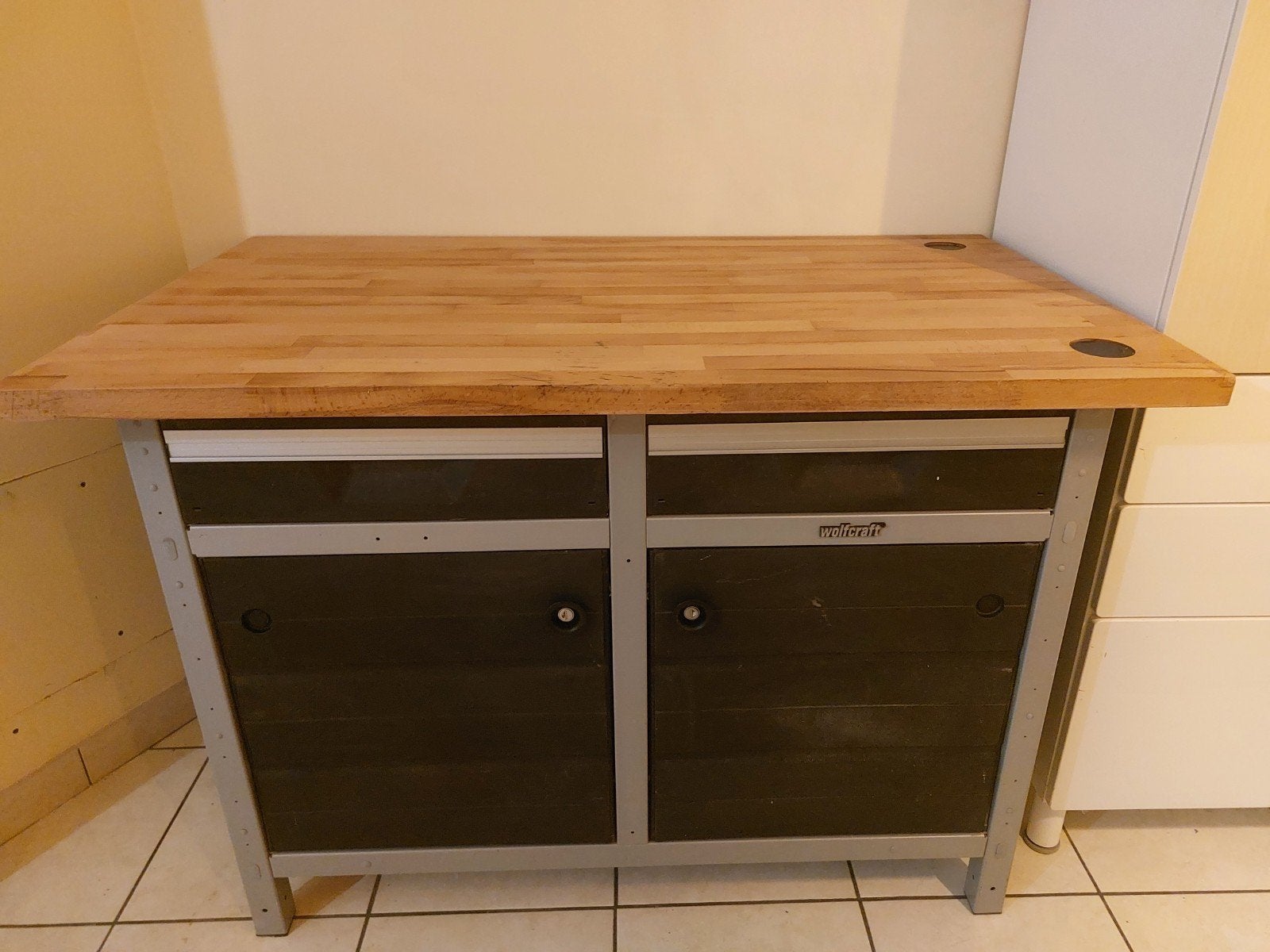 Établi Wolfcraft 113x65x86cm, Enlèvement