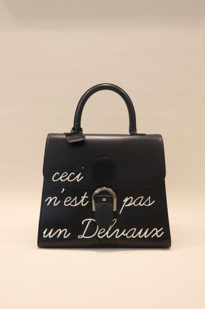 Delvaux Brillant L'Humour GM, Handtassen en Accessoires, Tassen | Damestassen, Ophalen, Gebruikt, Zwart, Handtas