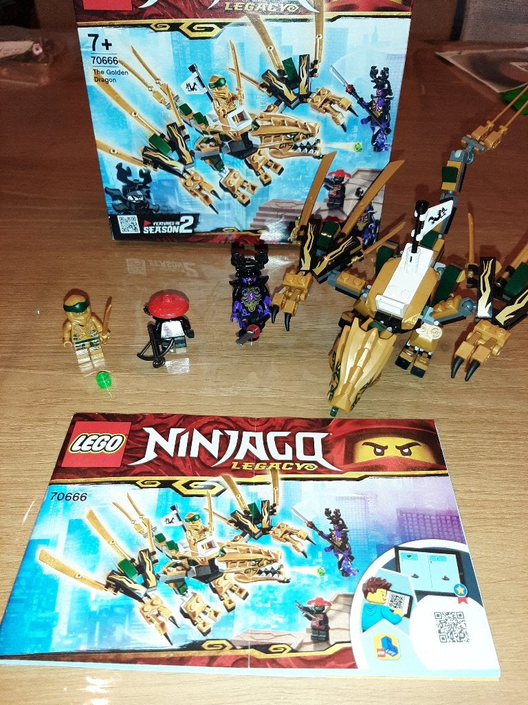 Set Lego Ninjago 70666 Golden Dragon + boîte, Enlèvement ou Envoi, Lego, Ensemble complet, Comme neuf
