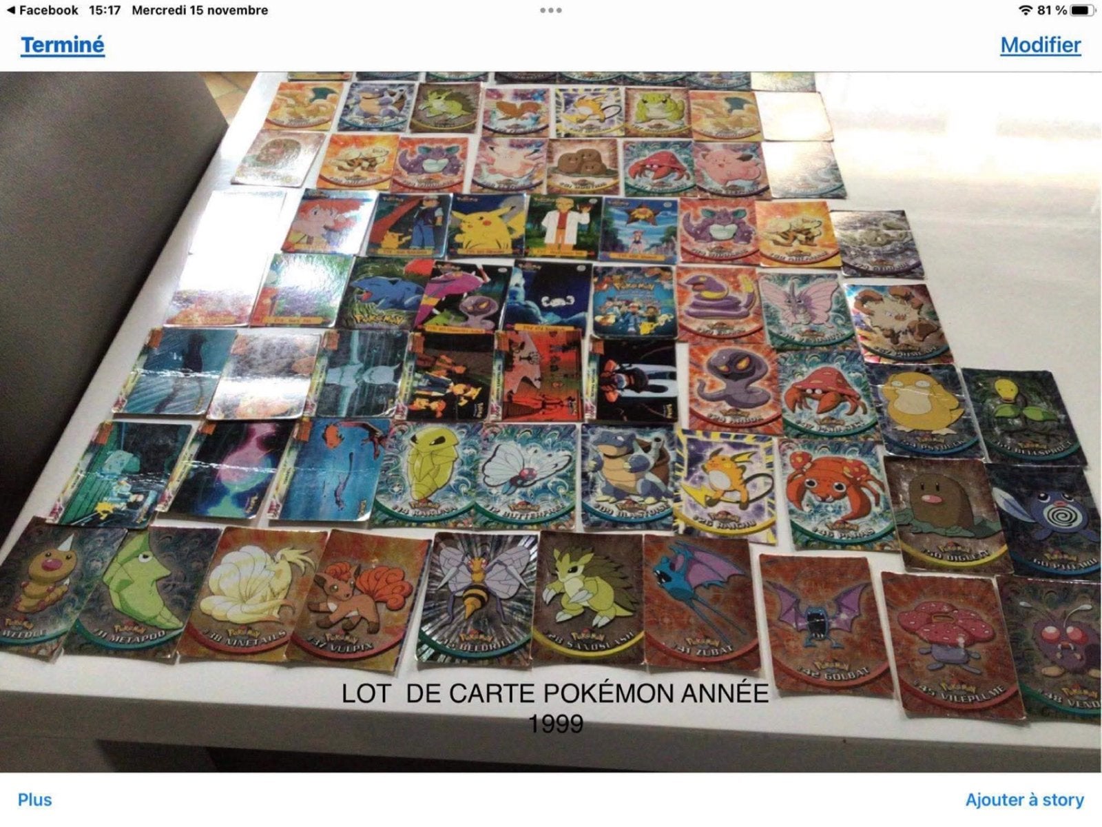 Pokémon-kaart 1999, veel verkocht, doe aanbiedingen, Hobby en Vrije tijd, Ophalen of Verzenden, Zo goed als nieuw