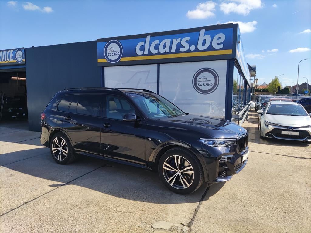 BMW X7 X7/Xdrive40D/Euro6/7pl/Navi/Cam/Opendak/Leder/Trekhaa, Auto's, BMW, Automaat, Gebruikt, Euro 6, Blauw