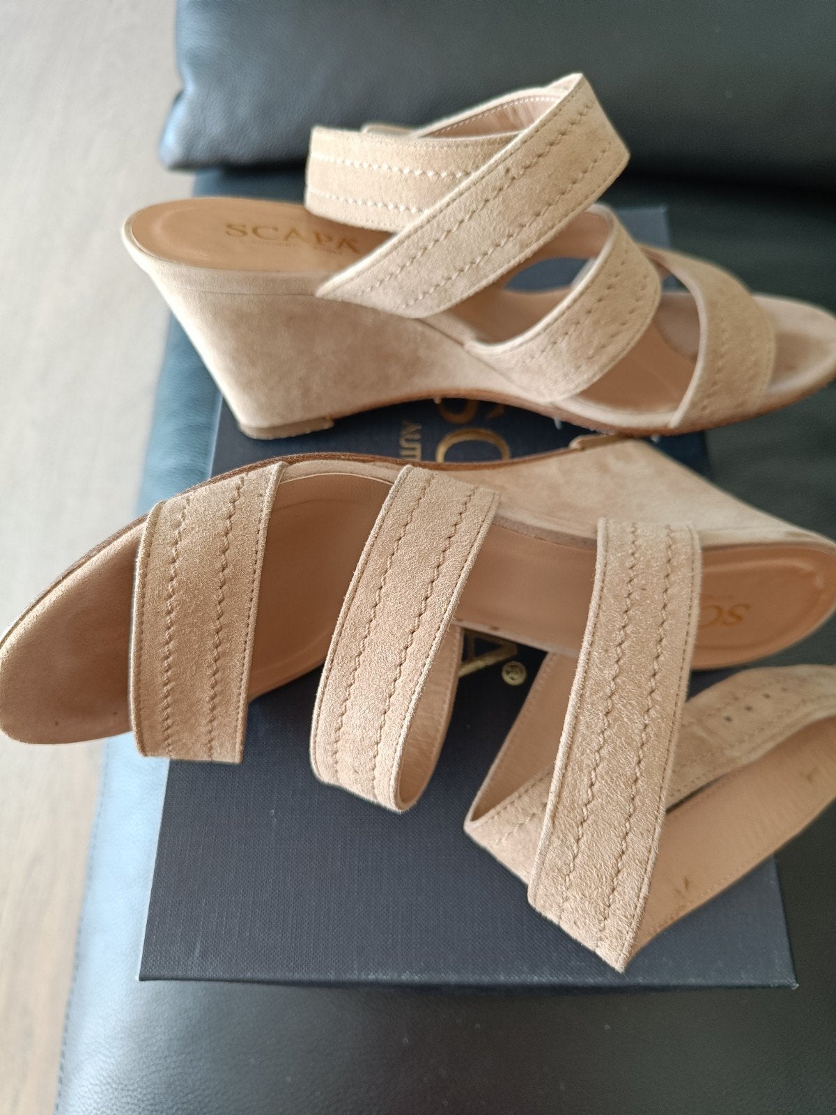 Sandales compensées pour femmes taille 37 de la marque Scapa, Vêtements | Femmes, Enlèvement ou Envoi, Beige