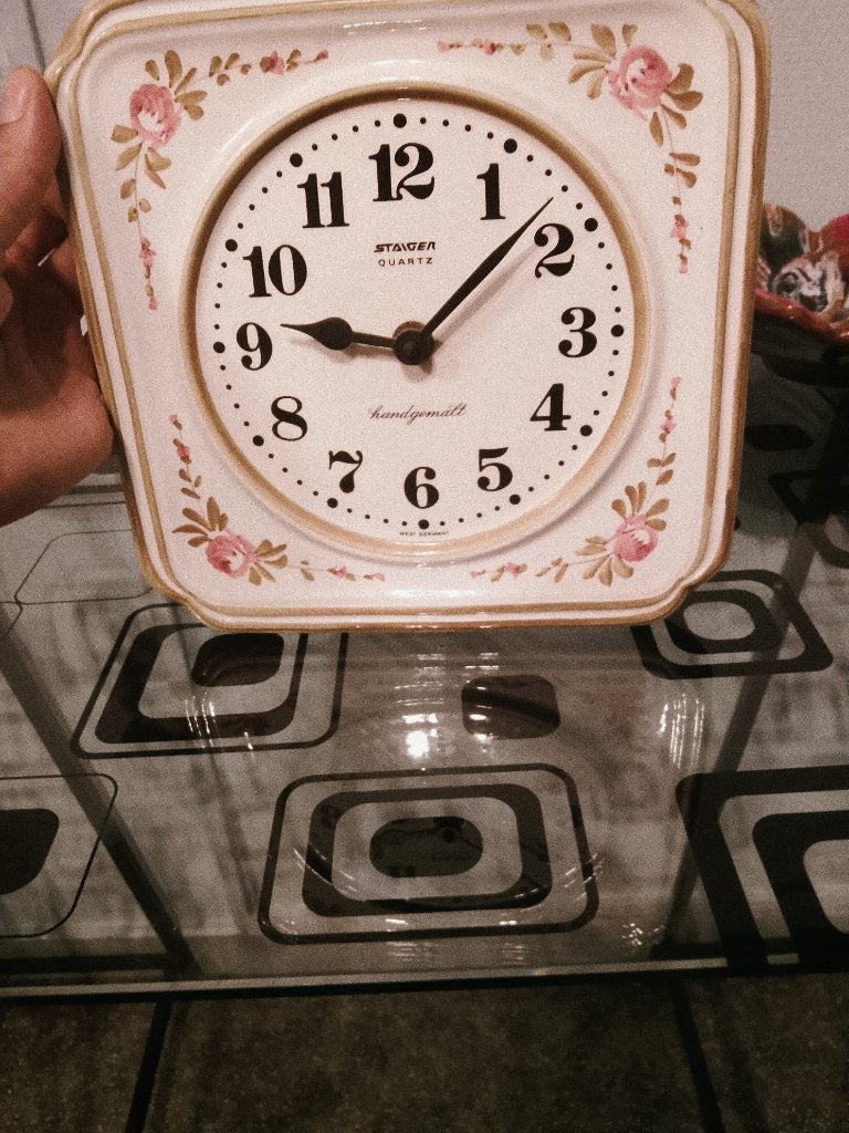 Horloge de cuisine vintage céramique Staiger  – Fonctionne, Enlèvement ou Envoi