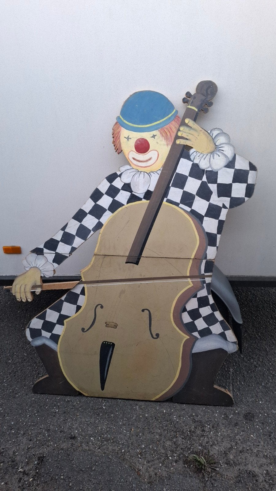 decorstuk Clown, Ophalen