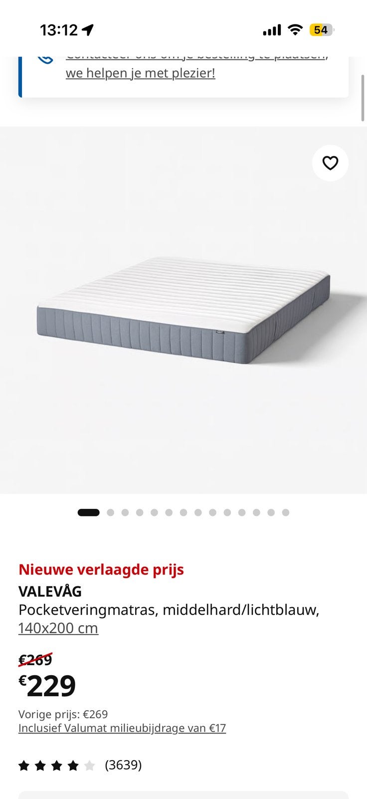 Gratis matras 140x200, Matelas, 140 cm, Enlèvement, Utilisé