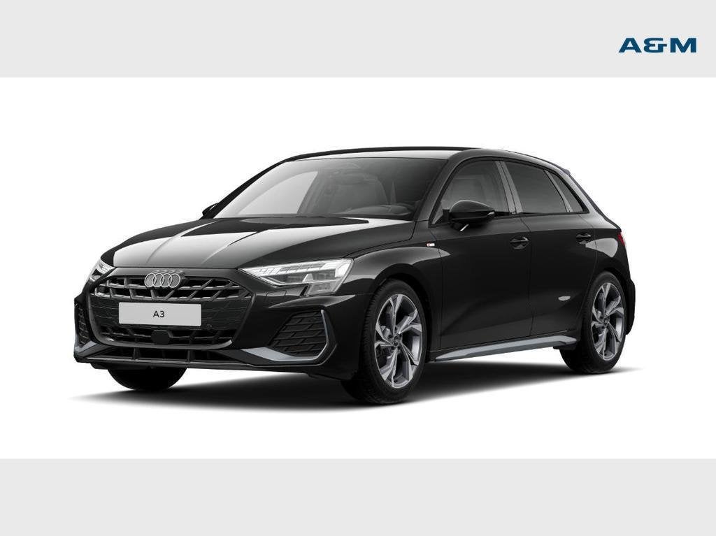 Audi A3 Sportback A3 Sportback 30 TFSI MHEV Sport Edition S, Auto's, Audi, Automaat, Zwart, Lederen bekleding, https://public.car-pass.be/vhr/ad0ac704-1ba9-4f9f-81ce-6d954c17ca52