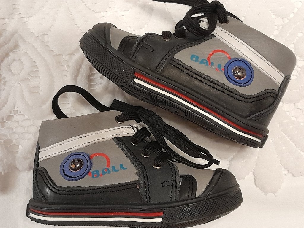 Chaussures bébé Orchestra en cuir bleu et gris pointure 17, Enlèvement ou Envoi, Comme neuf, Chaussures, Fille