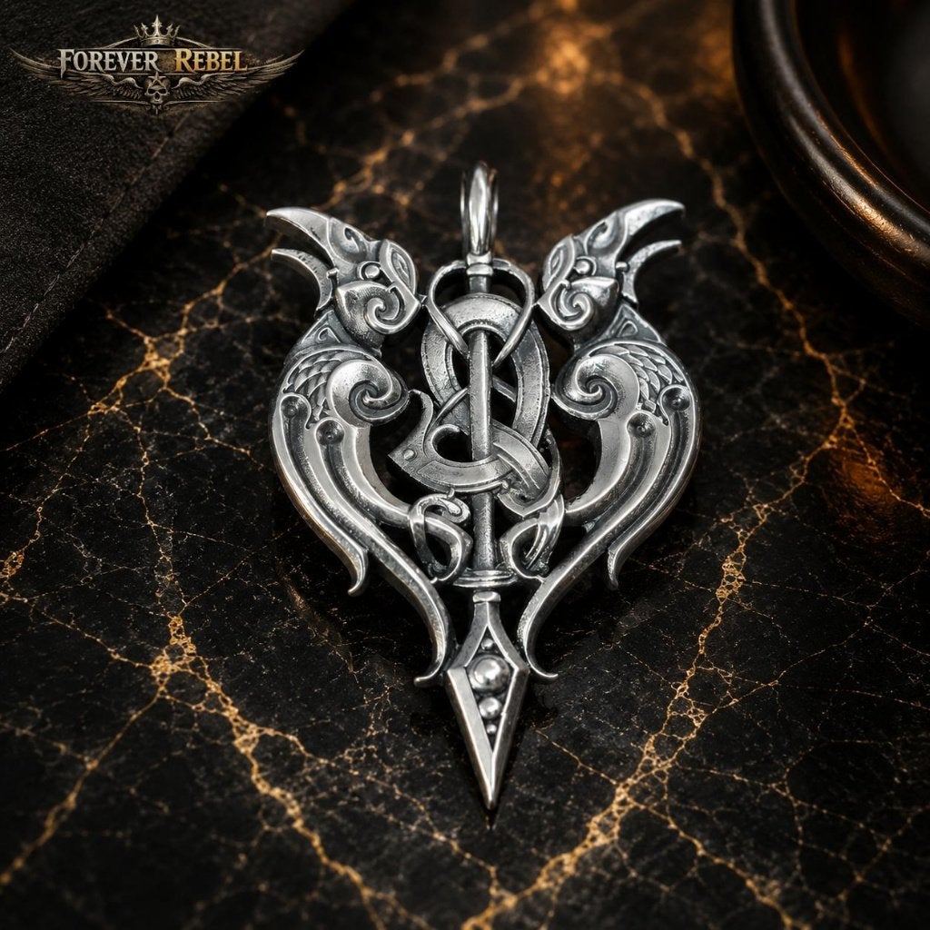 Valhalla Lockpiece - 925 Zilver, Verzenden, Nieuw, Kruis of Symbool, Zilver