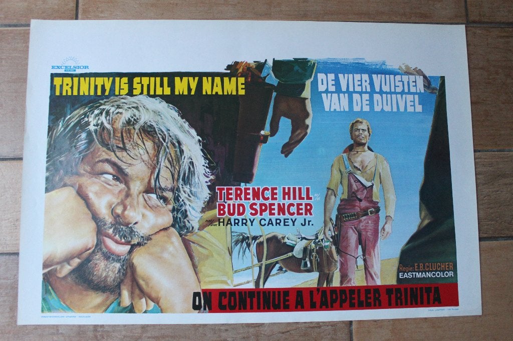 filmaffiche Terence Hill Trinity Is Still My Name filmposter, Collections, Posters & Affiches, Enlèvement ou Envoi, Rectangulaire horizontal