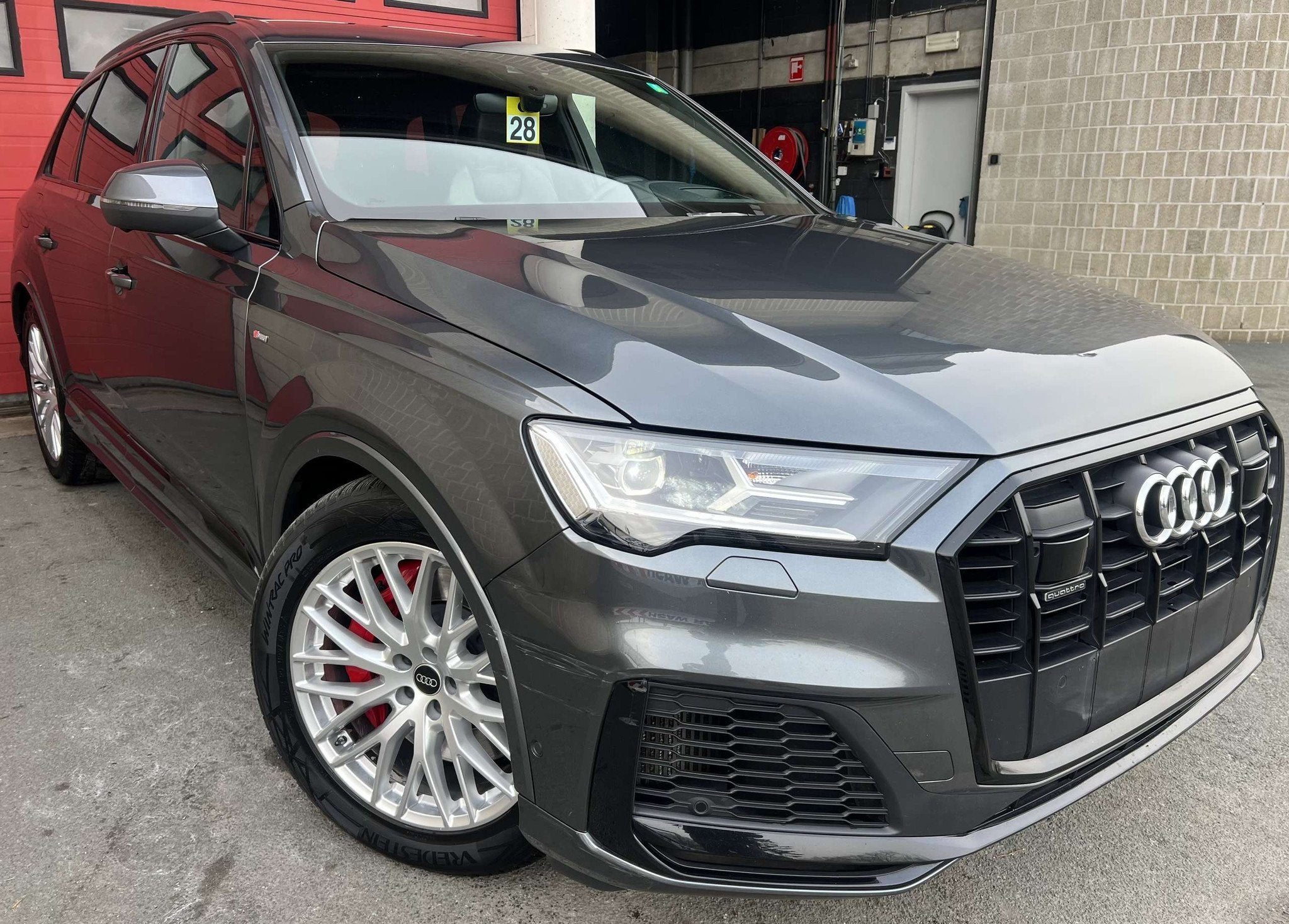 Audi Q7 PHEV 55 TFSi e Quattro S line OPF (34.628 HTVA), Autos, Cuir, Argent ou Gris, Achat, Euro 6