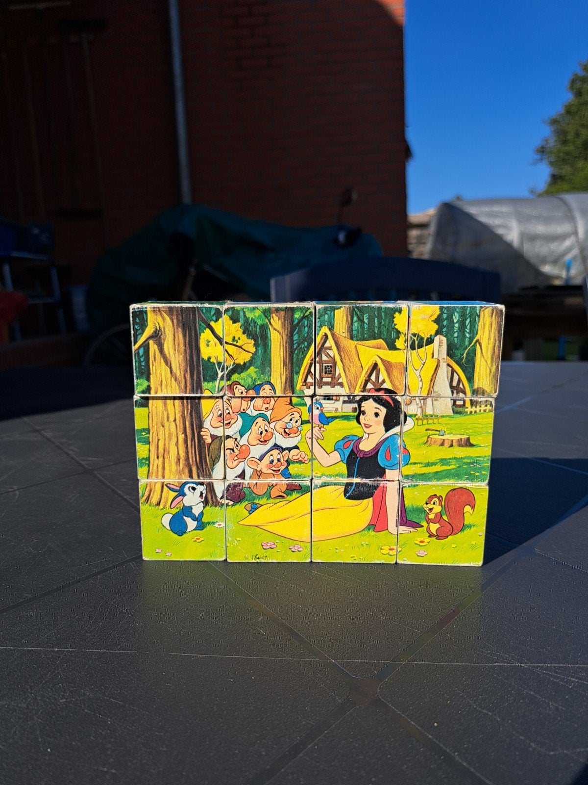puzzel bouwblokken volledig compleet en heel ,vitage, Ophalen of Verzenden, Gebruikt