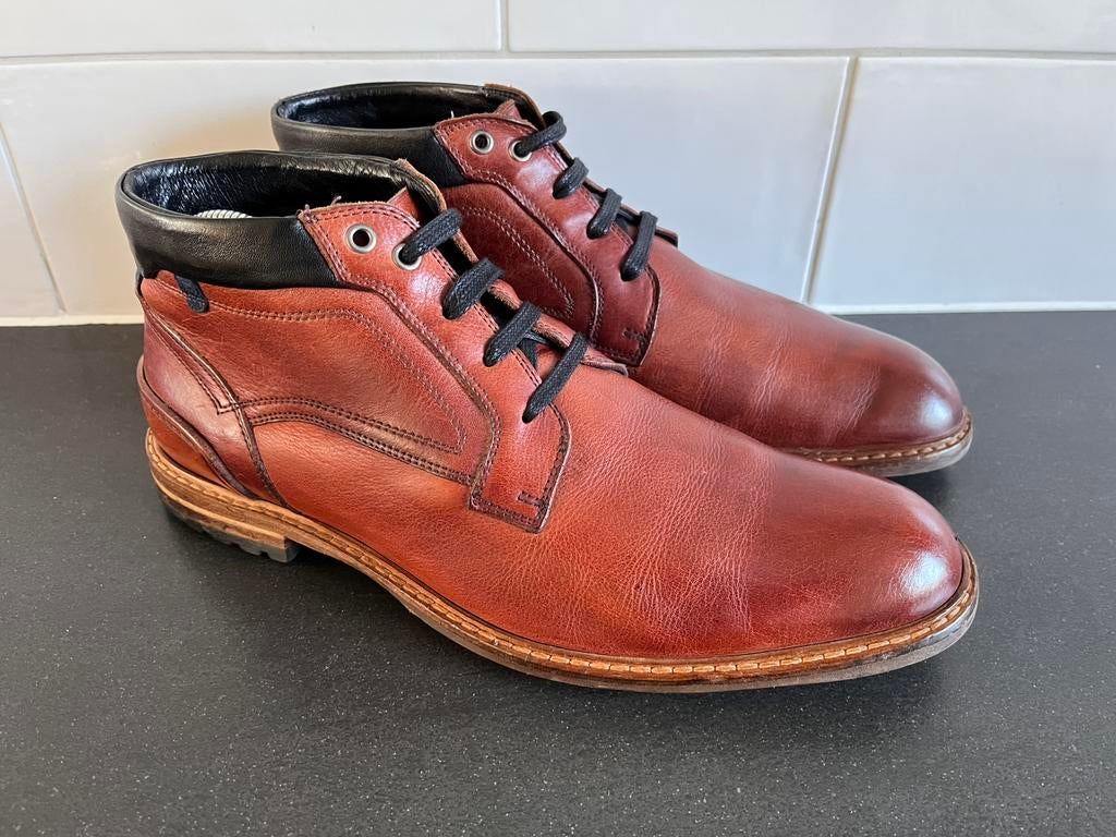 Floris van Bommel herenschoenen maat 8.5 / 42.5 H, Vêtements | Hommes, Chaussures, Enlèvement ou Envoi, Comme neuf, Brun, Bottes