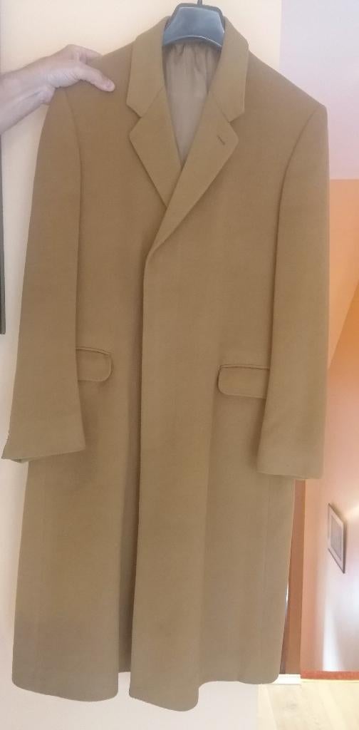 Jas van puur kasjmier in camelkleur., Kleding | Heren, Ophalen, Zo goed als nieuw, Maat 48/50 (M), Beige