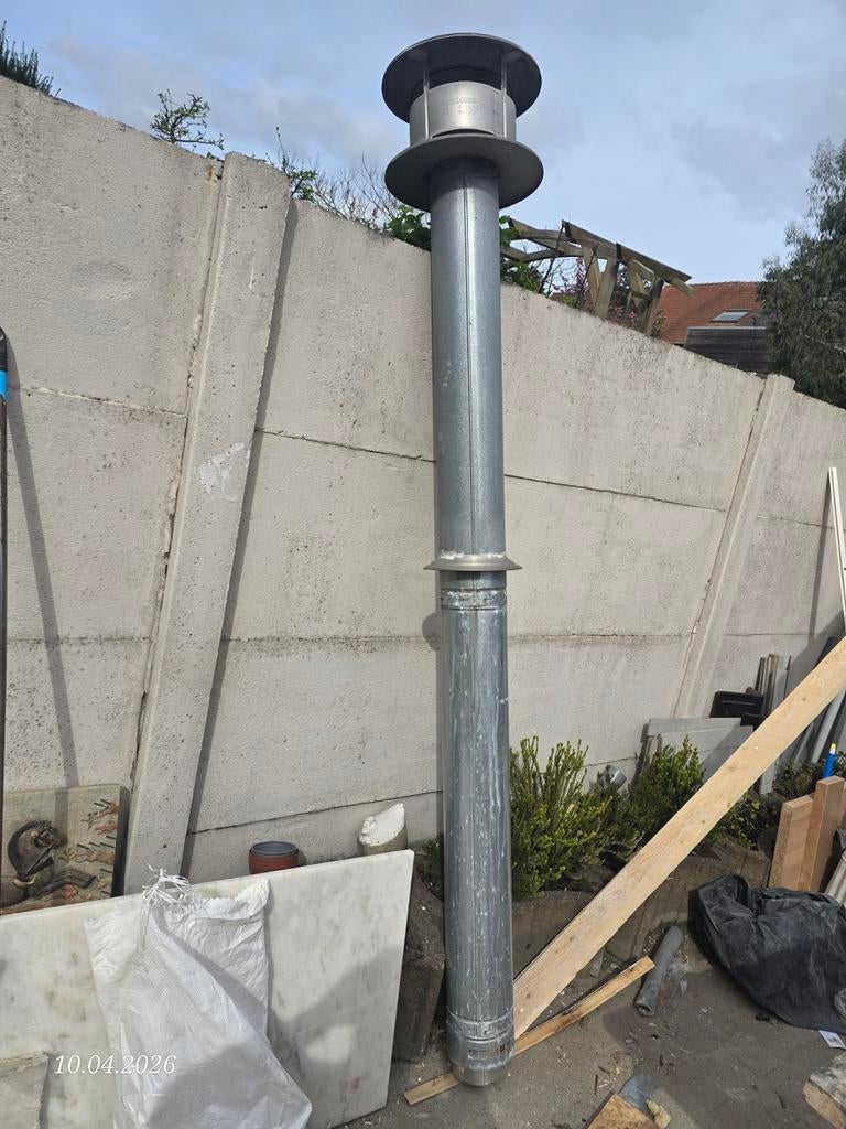 aluminium schoorsteen 150 diameter 250m lang, Ophalen, Aluminium