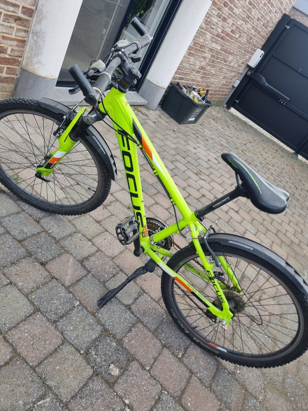 kinderfiets focus, geel, Fietsen en Brommers, Ophalen