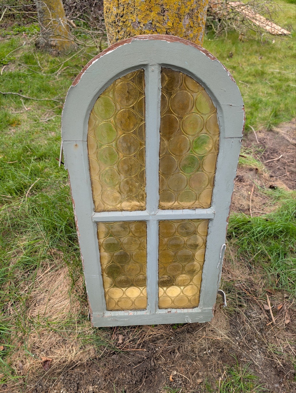 Fenêtre en bois avec arche, Bricolage & Construction, Vitres, Châssis & Fenêtres, Enlèvement