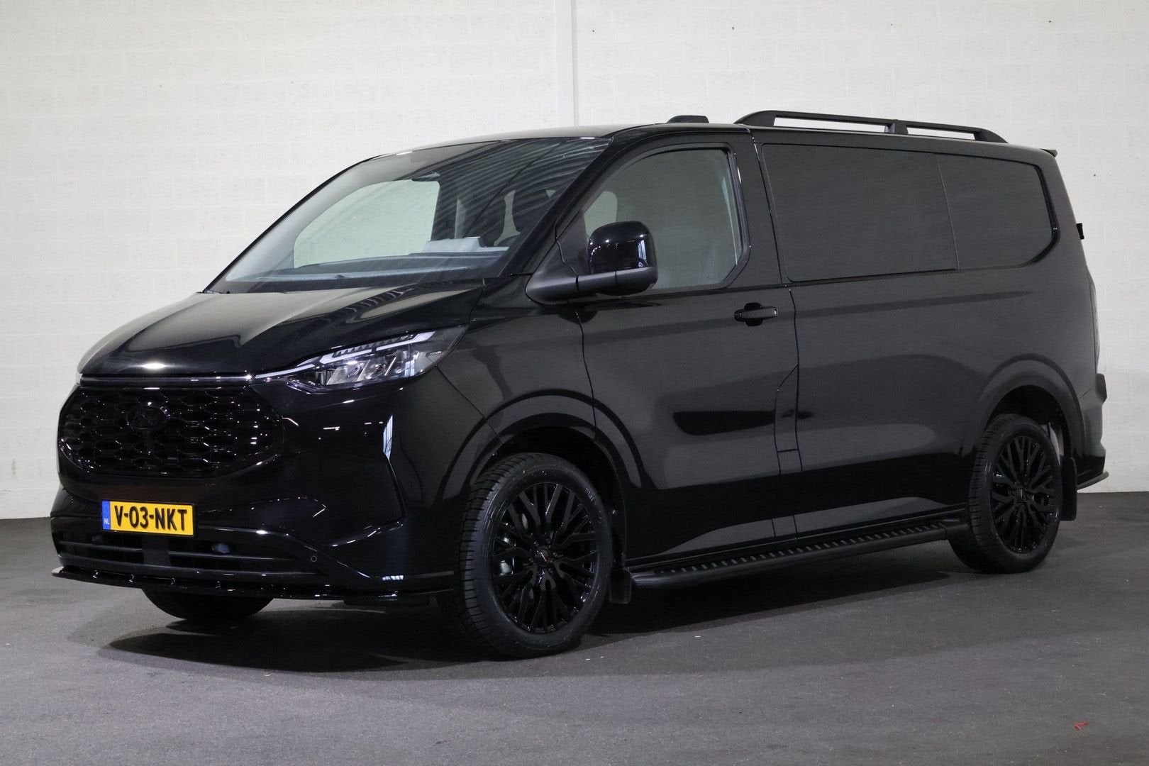 Ford Transit Custom 2.5 PHEV Hybride L1 H1 Limited DC Black, Auto's, Automaat, Zwart, Hybride Elektrisch/Benzine, Ford