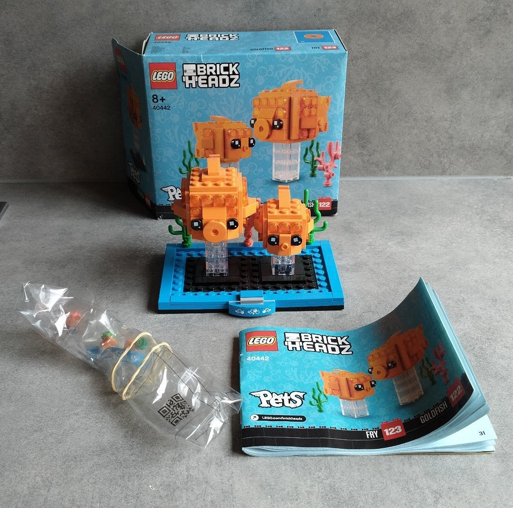 lego brickheadz 40442 goudvis, Kinderen en Baby's, Speelgoed | Duplo en Lego, BrickHeadz, Lego, Ophalen of Verzenden, Zo goed als nieuw