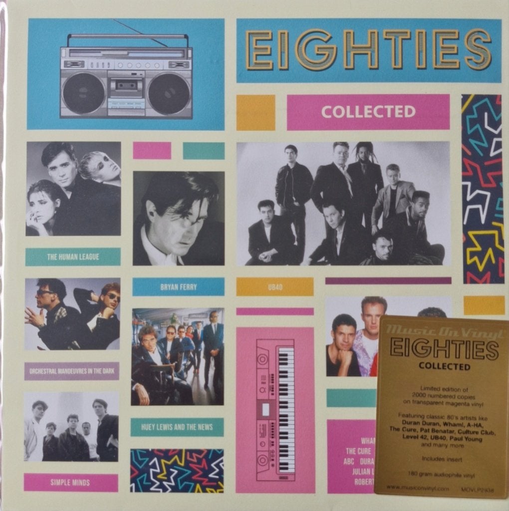 2 x LP Eighties Collected (vinyle coloré), CD & DVD, Pochette photo, Enlèvement ou Envoi, Comme neuf, Autres genres