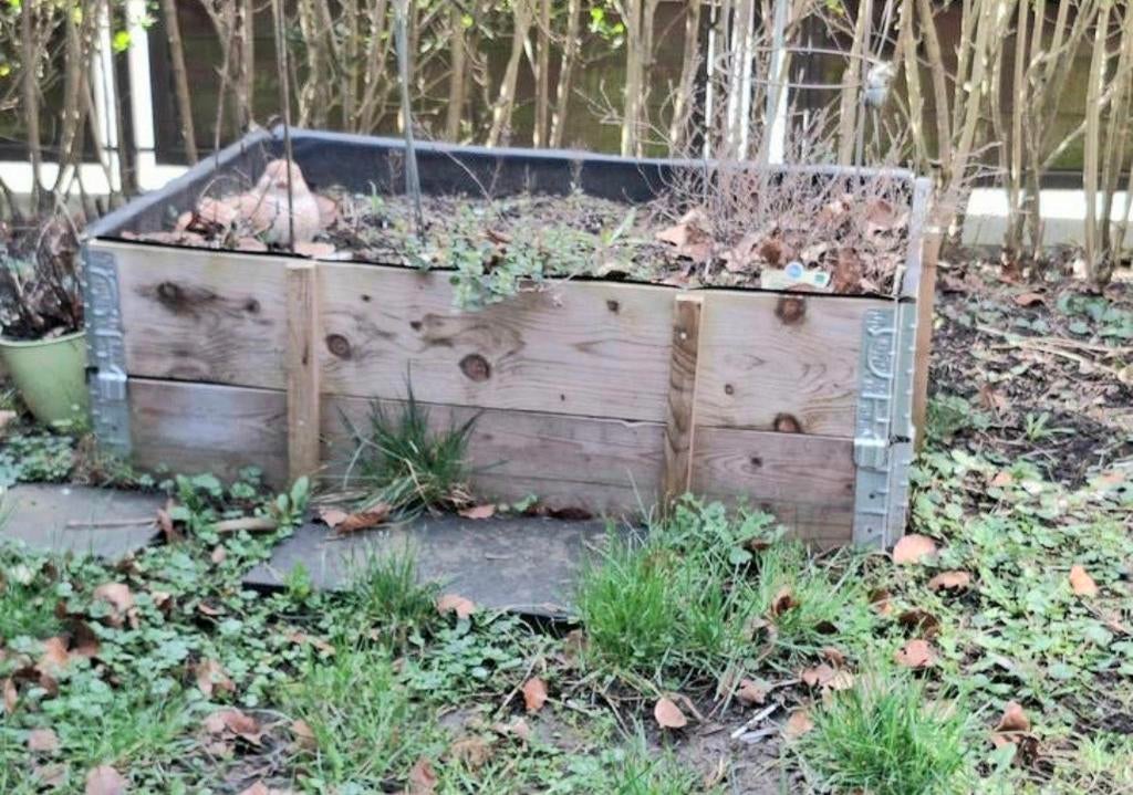 Lot de 6 cadres de jardinières en bois, Bois