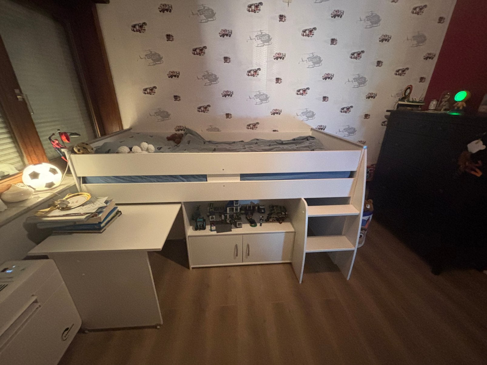 Hoogslaper met bureau, Ophalen, Gebruikt, Hoogslaper