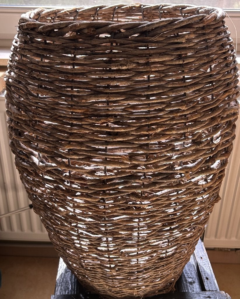 Rotan mand, Huis en Inrichting, Ophalen, Gebruikt, Mand, Rond