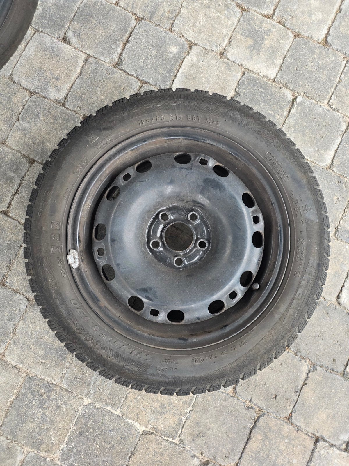 4 jantes en acier noir de 15 pouces sans pneus, Autos : Pièces & Accessoires, 15 pouces, Pneus hiver, Pneu(s), Enlèvement