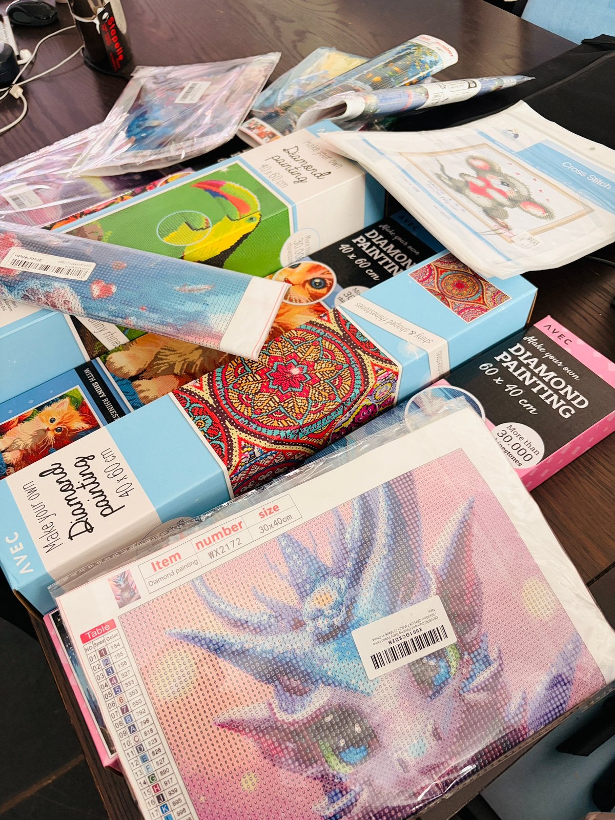 Diamond painting neuf lot, Hobby & Loisirs créatifs, Scrapbooking, Enlèvement, Neuf