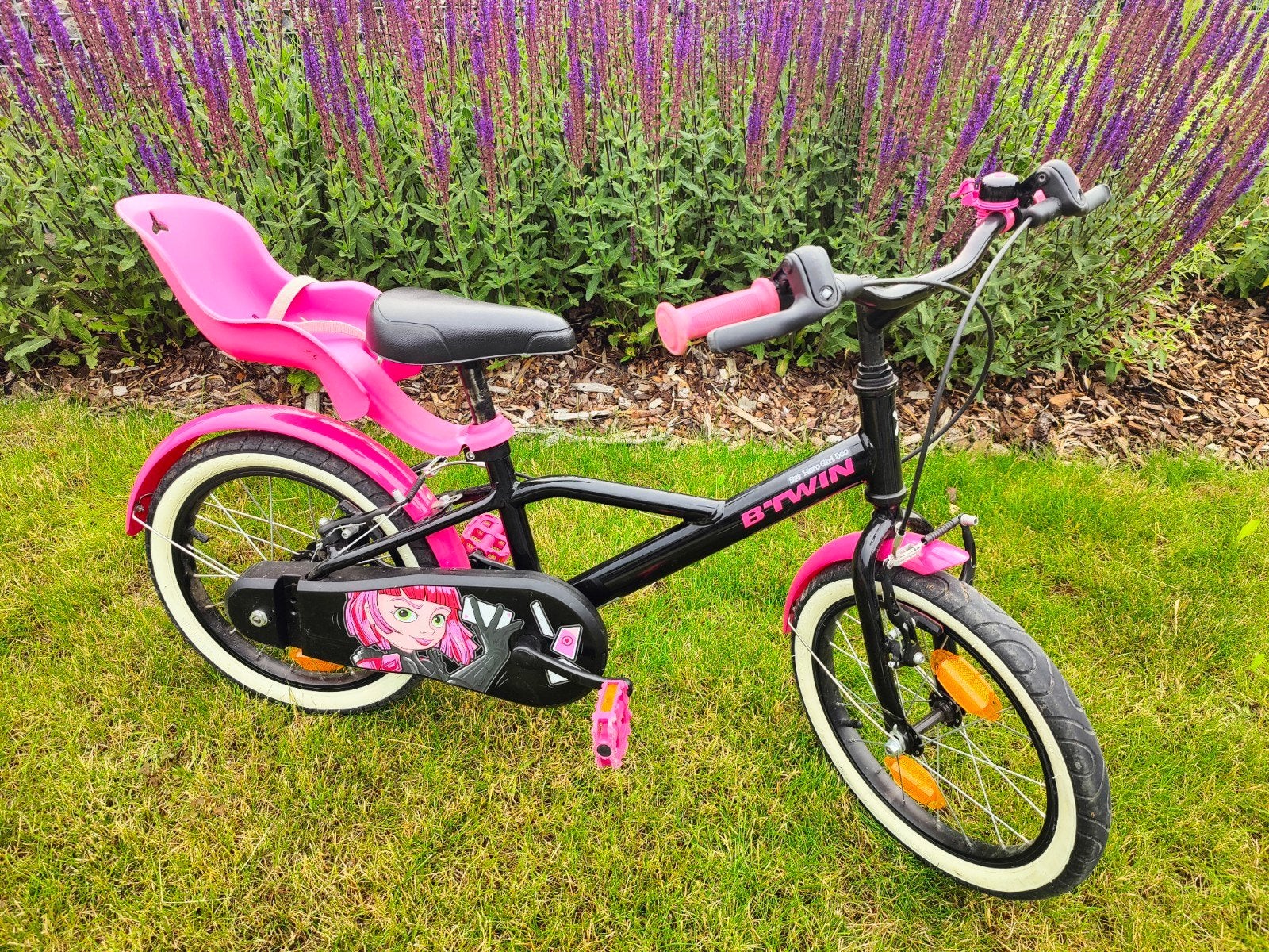 B'Twin 16 inch kinderfiets model 500 Spy Hero Girl, Ophalen