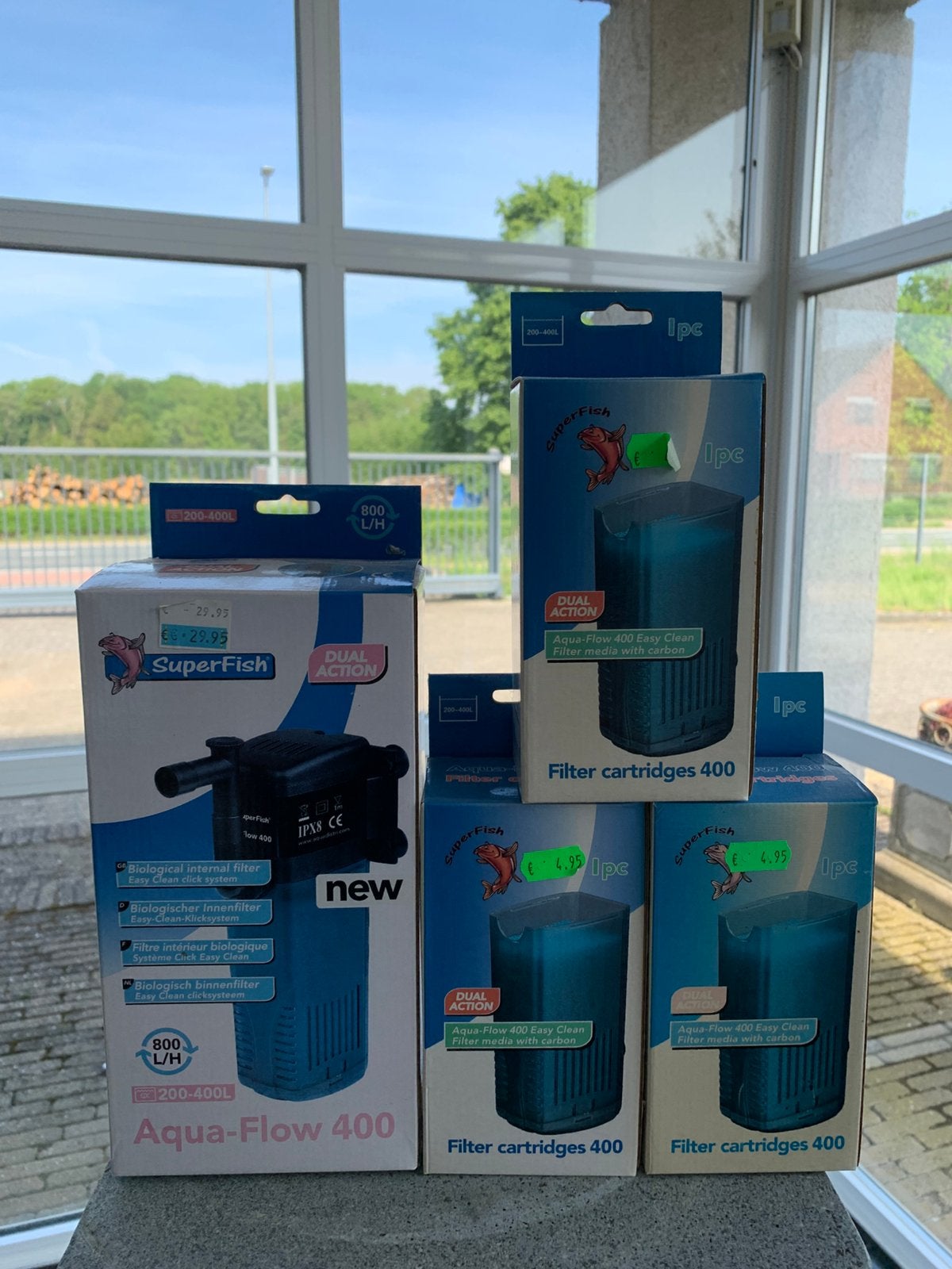 Superfish Aqua flow 400 binnenfilter met vervangmouse, Enlèvement ou Envoi, Neuf, Superfish