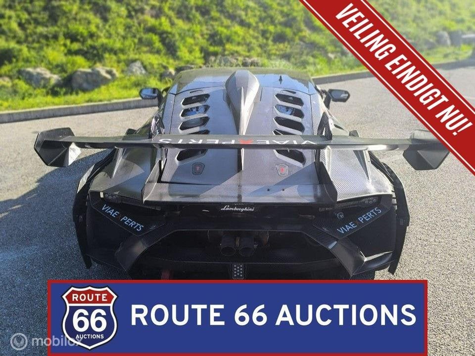 Lamborghini Huracán Super Trofeo EVO2 | 2016 | Route 66 Auc, Auto's, Lamborghini, Gebruikt, Overige modellen, Zwart, Bedrijf