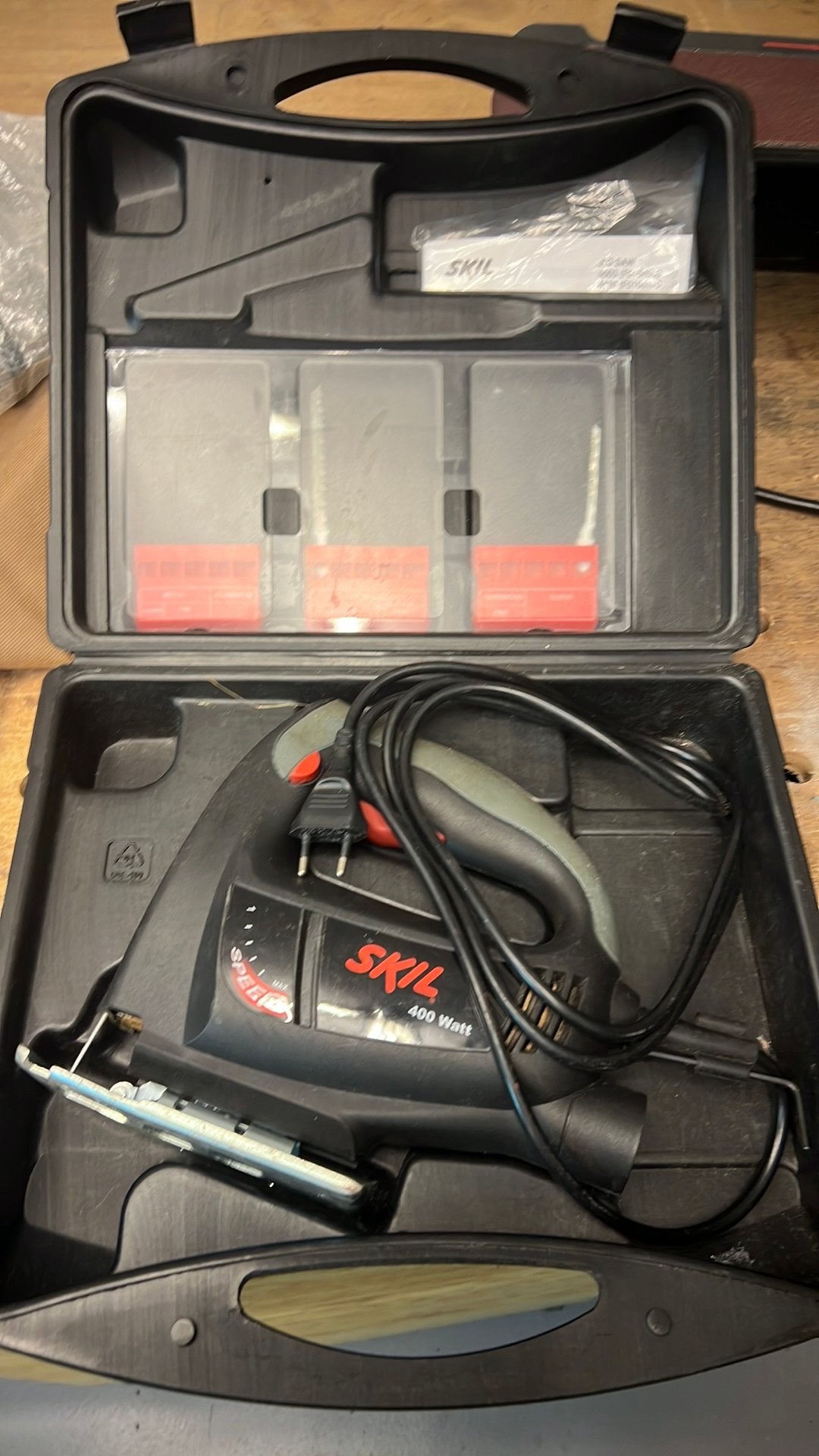 Scie sauteuse Skil 400W avec étui, Bricolage & Construction, Enlèvement, Utilisé, Moins de 600 watts, Scie sauteuse