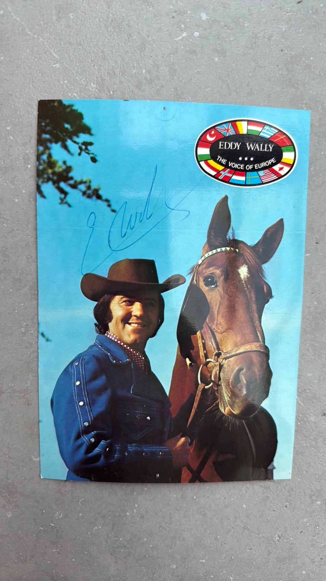 EDDY WALLY postkaarten GESIGNEERD, Ophalen of Verzenden, Ongelopen, Muziek