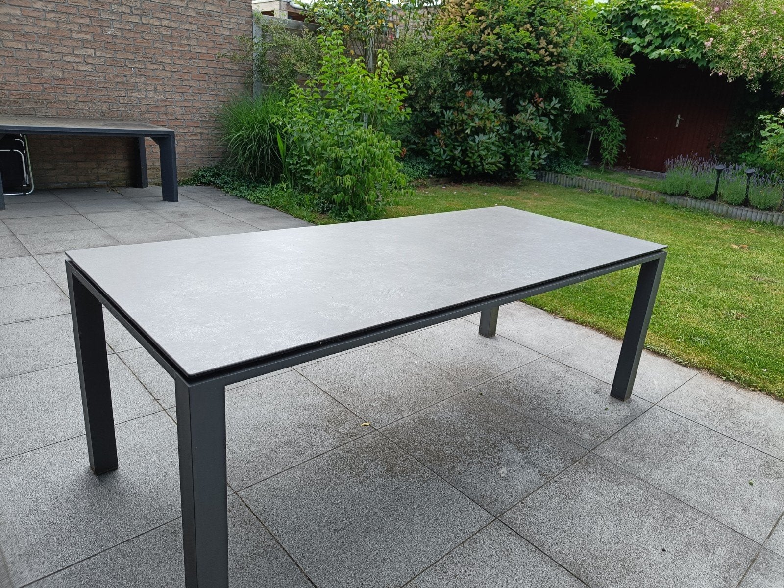 Prachtige tuintafel met 6 stoelen in uitstekende staat, Tuin en Terras, Tuintafels, Ophalen