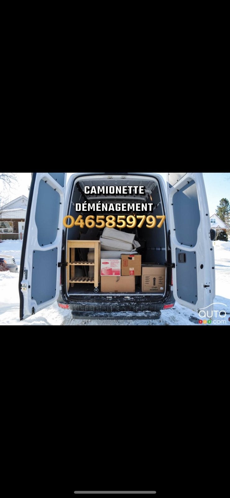 Camionette déménagement ( verhuizen )