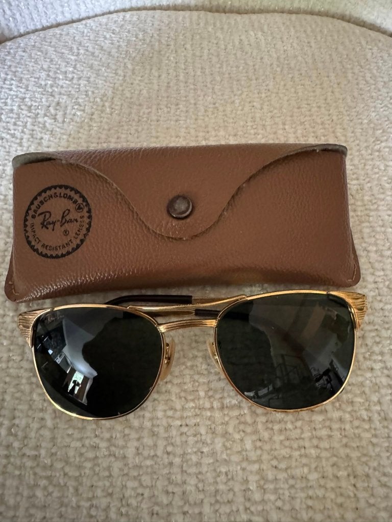 Vintage B&L Ray-ban Signet 52mm zonnebril goud S01, Handtassen en Accessoires, Zonnebrillen en Brillen | Heren, Ophalen of Verzenden