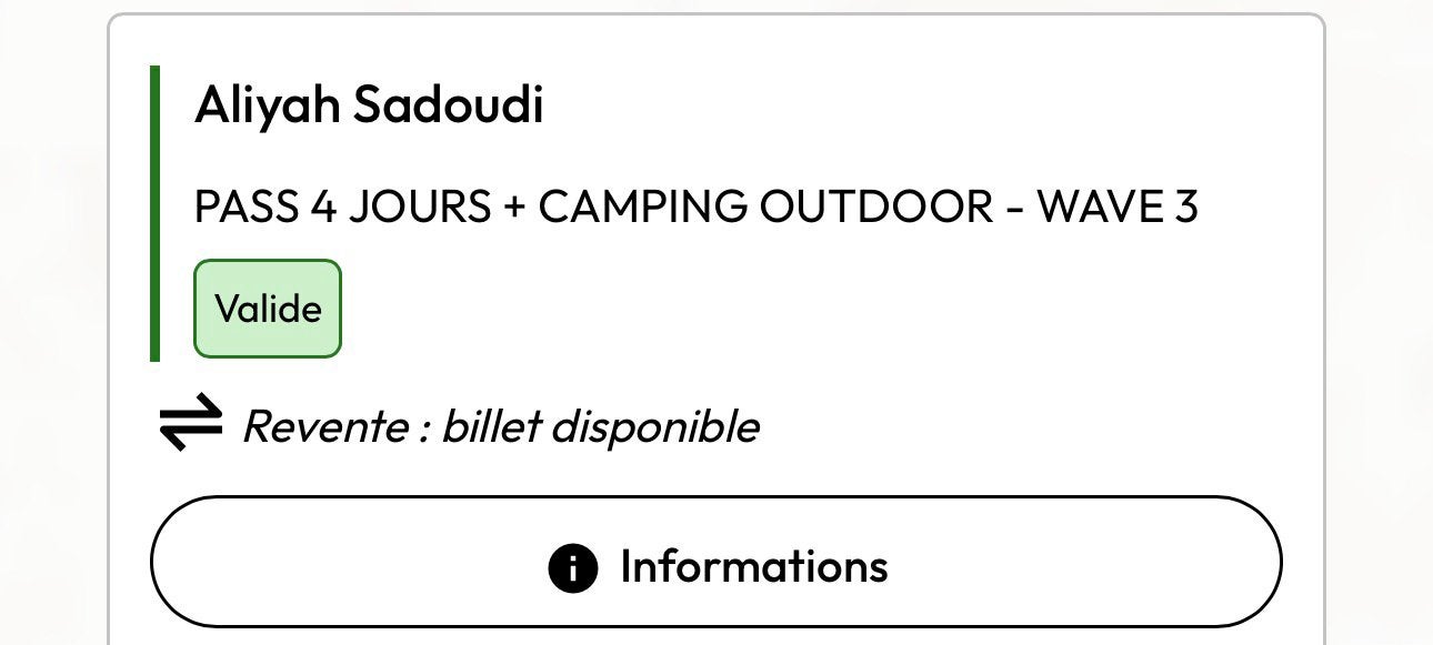 LES ARDENTES 4 JOURS + CAMPING, Tickets & Billets, Événements & Festivals, Une personne, Plusieurs jours