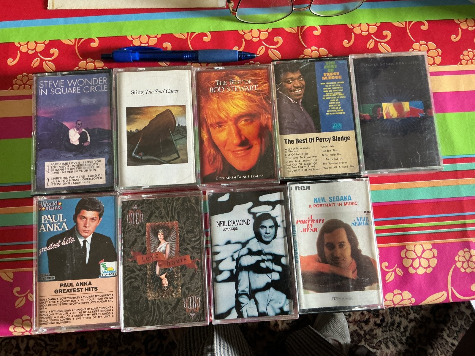Cassetjes, Ophalen