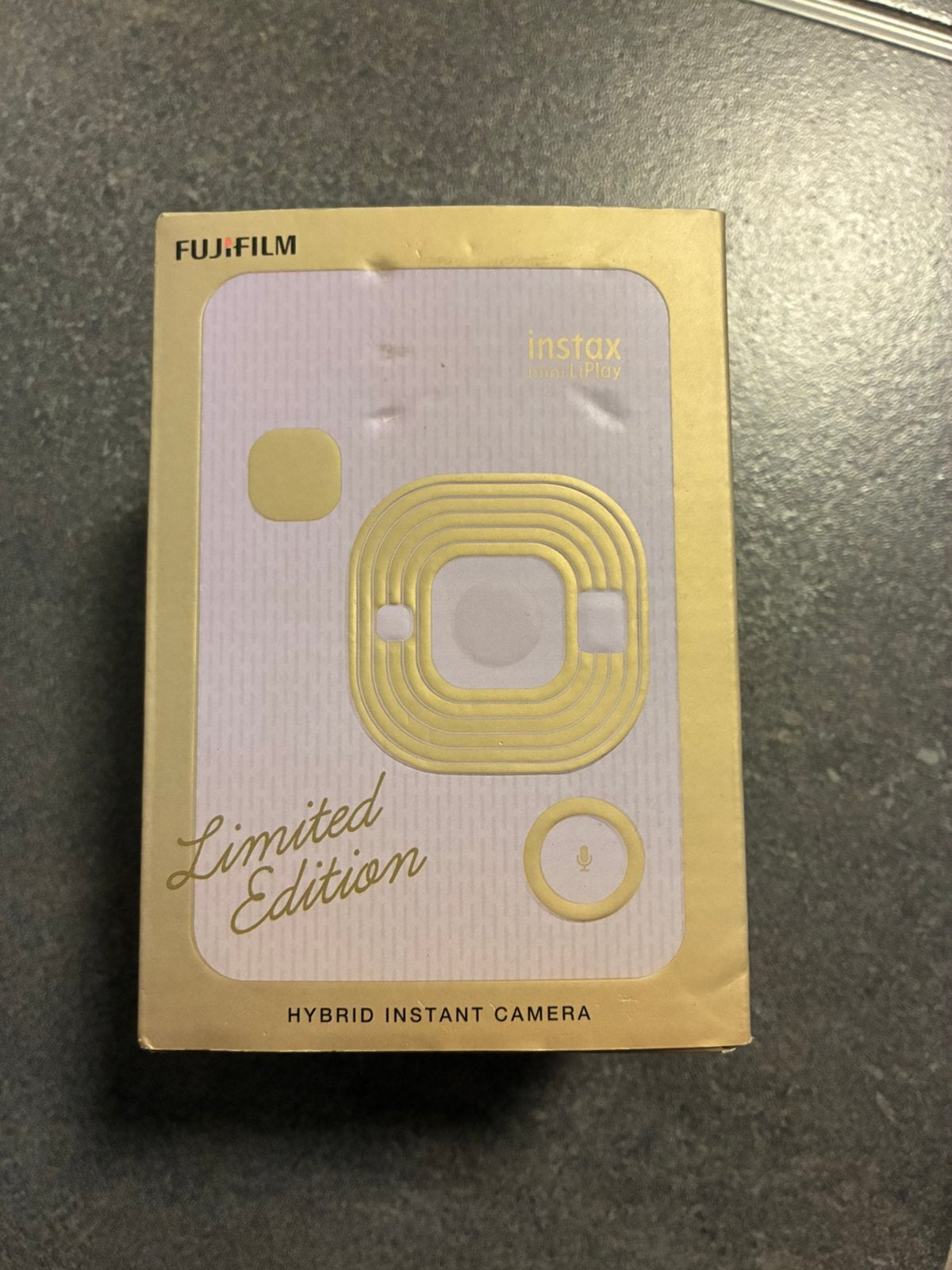 Fujifilm Instax Mini LiPlay BeigeGold hybride instantcamera, Ophalen of Verzenden, Fujifilm