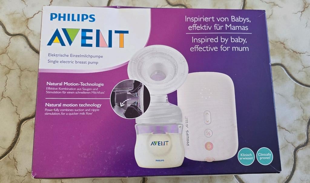 Tire-lait électrique Philips Avent avec sac de conservation, Enlèvement, Tire-lait