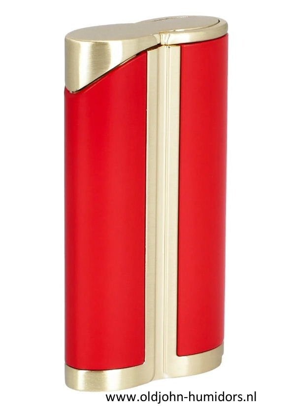 ADORINI  SIGAARAANSTEKER  JETFLAME RED/GOLD + BOOR    sas26, Ophalen of Verzenden, Nieuw, Aansteker