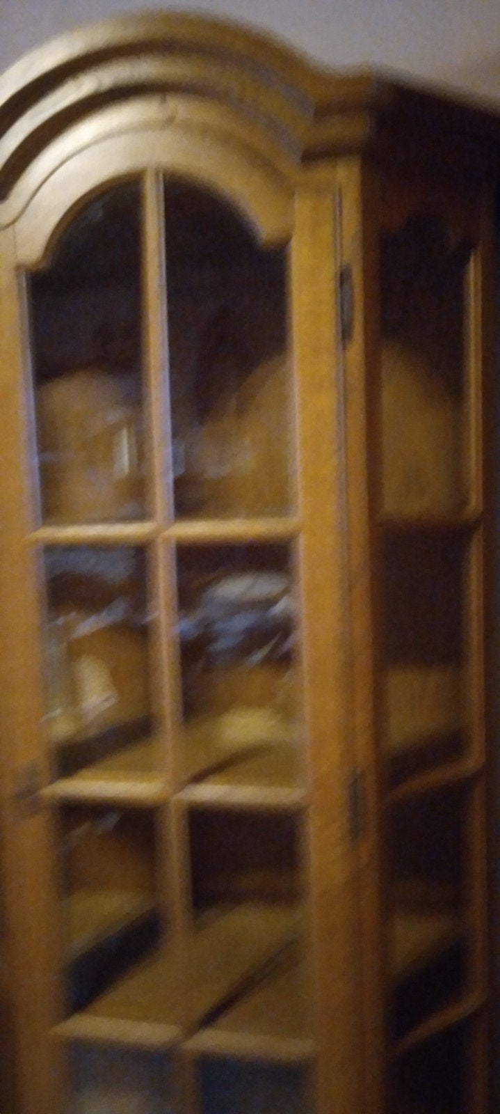 vitrine, Ophalen, Eikenhout