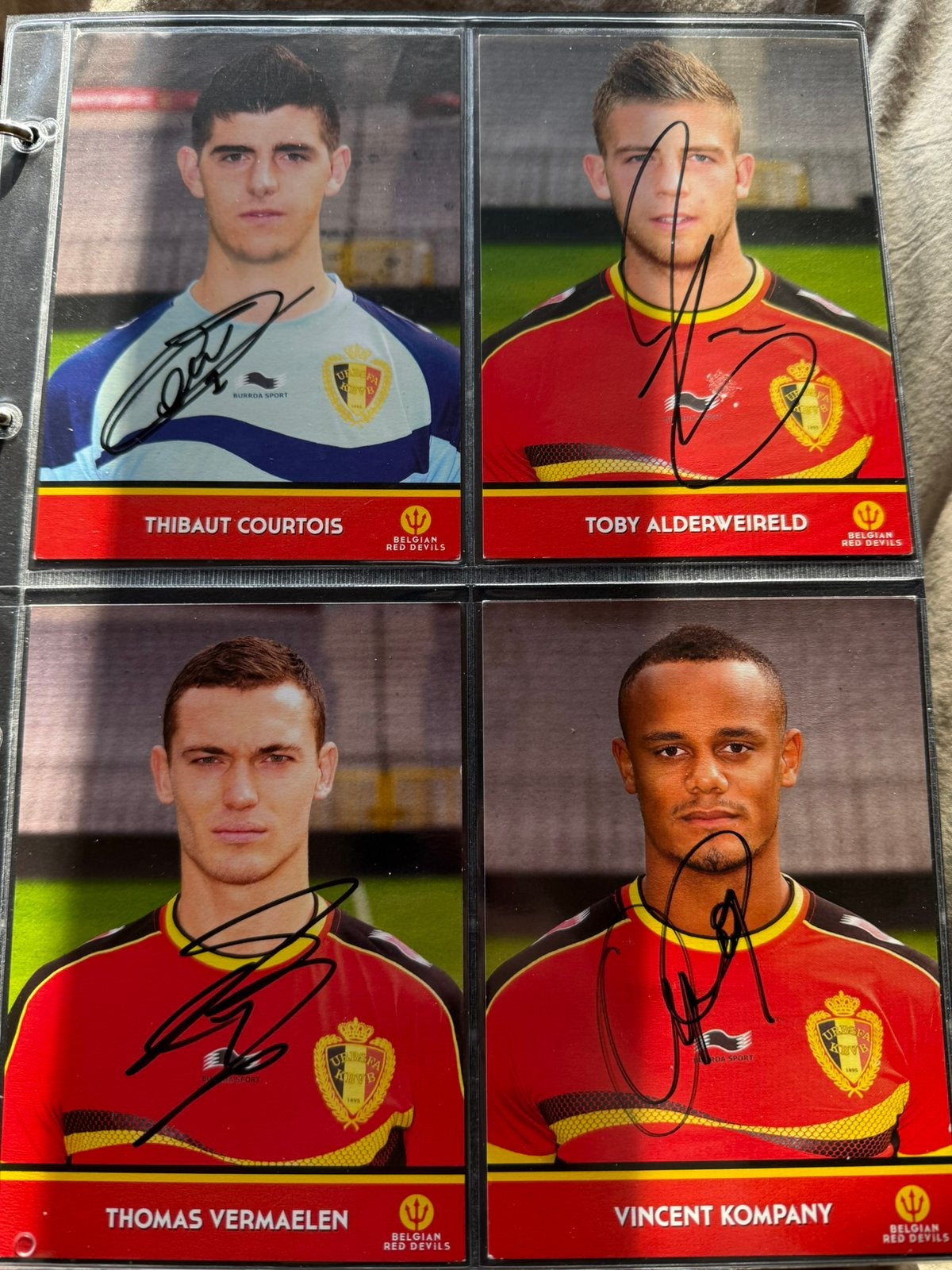 36 kaarten tode duivels 2014, Ophalen of Verzenden, Zo goed als nieuw, Spelerskaart