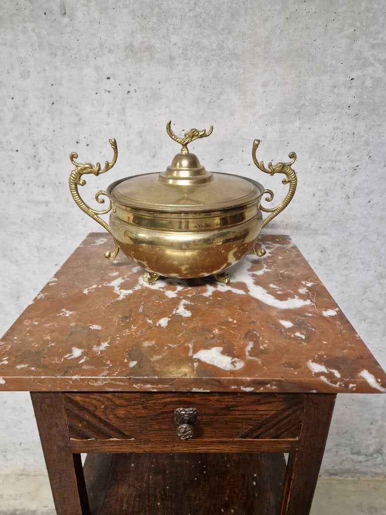Tinnen Arabische pot, Antiek en Kunst, Antiek | Brons en Koper, Ophalen