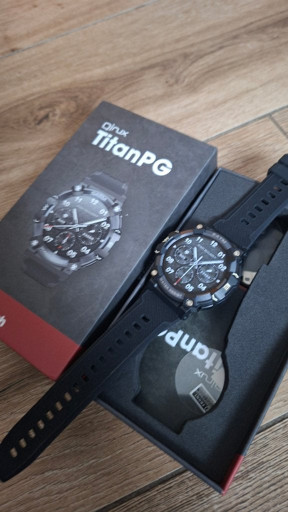 Horloge Smartwatch TitanPG, Handtassen en Accessoires, Horloges | Heren, Kunststof, Polshorloge, Nieuw, Kunststof