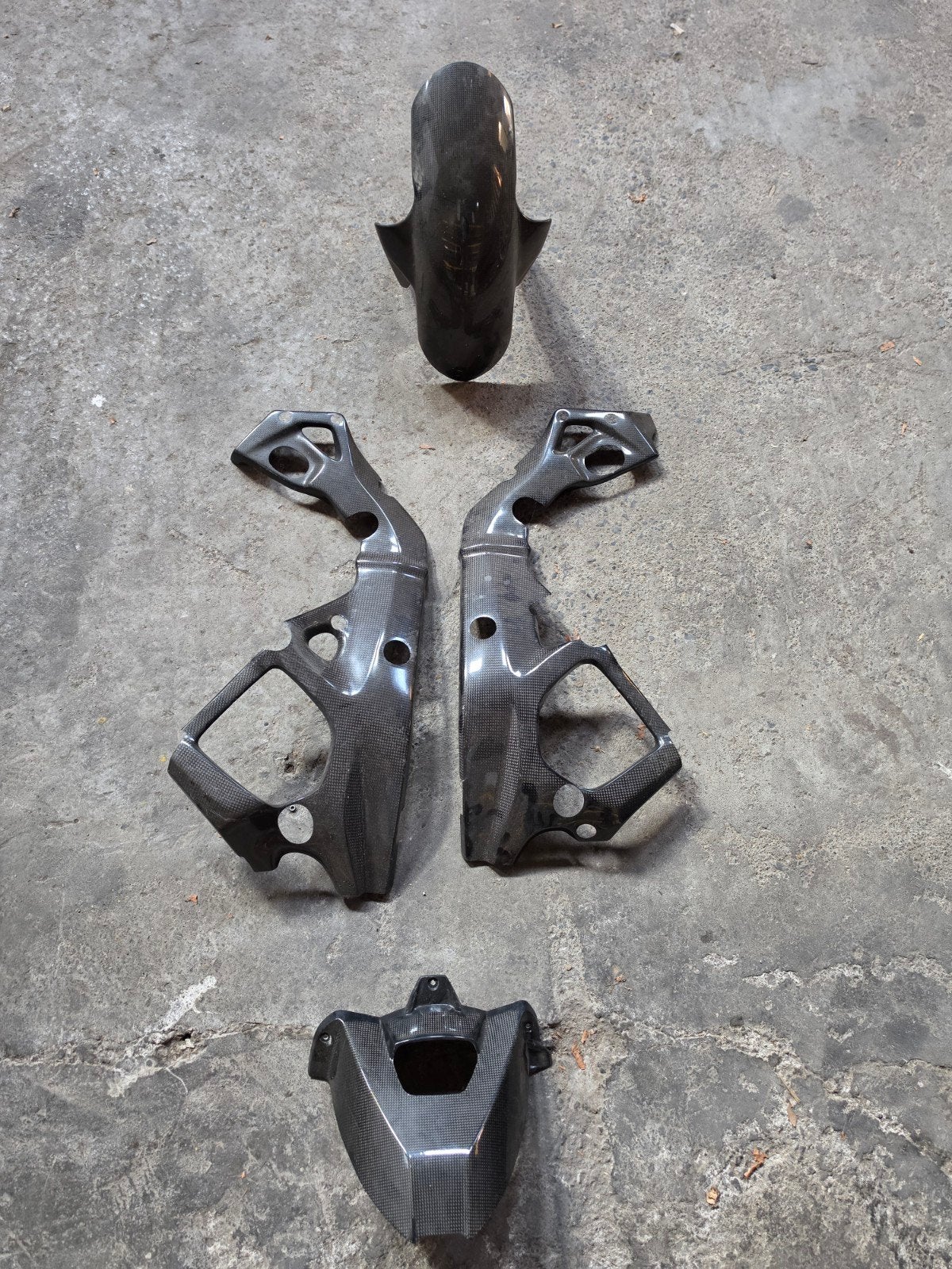 BMW S1000RR 2015-2018 carbon pakket spatbord hugger frame, Enlèvement ou Envoi