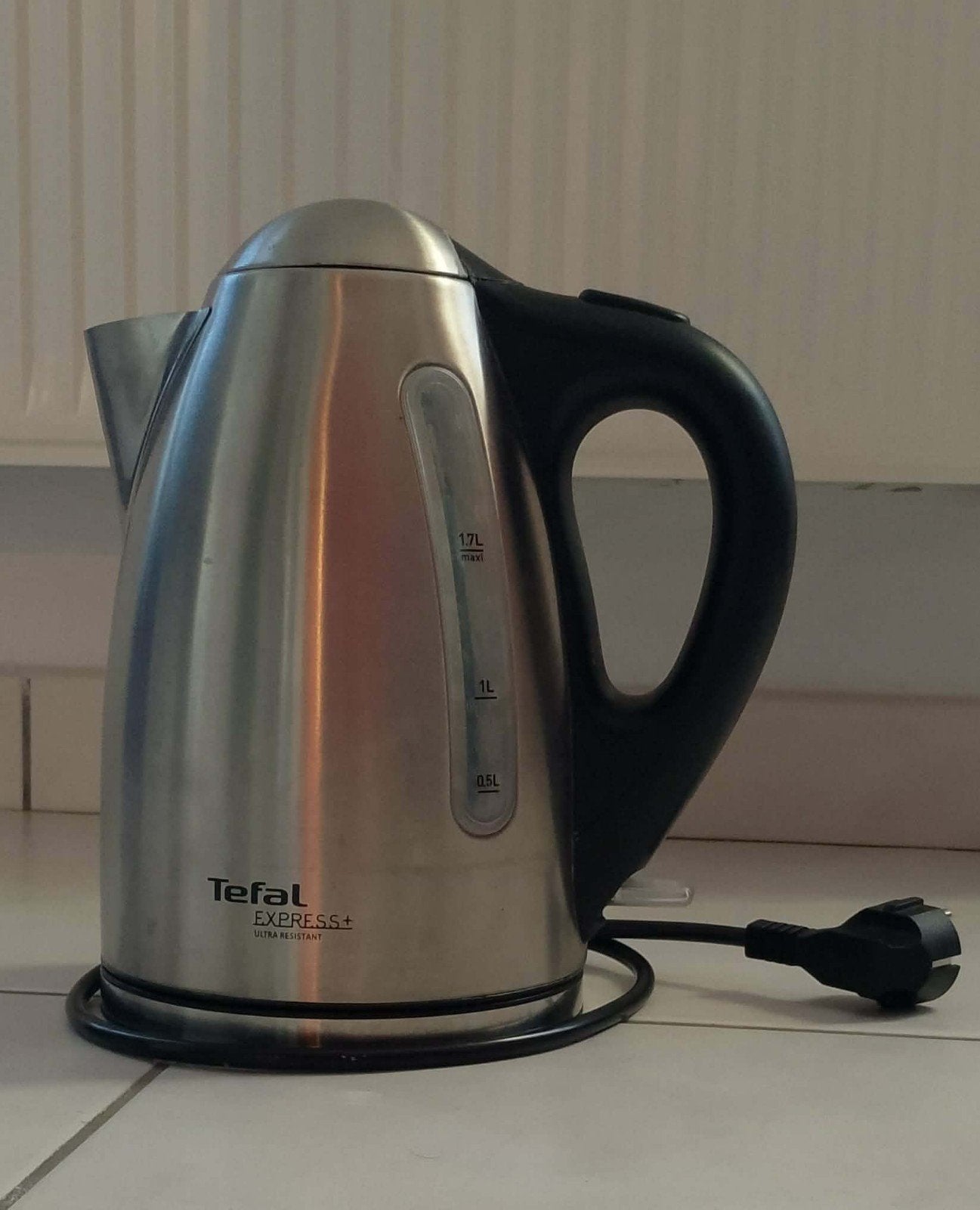 Tefal waterkoker - 1.7 Liter - RVS, Elektronische apparatuur, Ophalen of Verzenden
