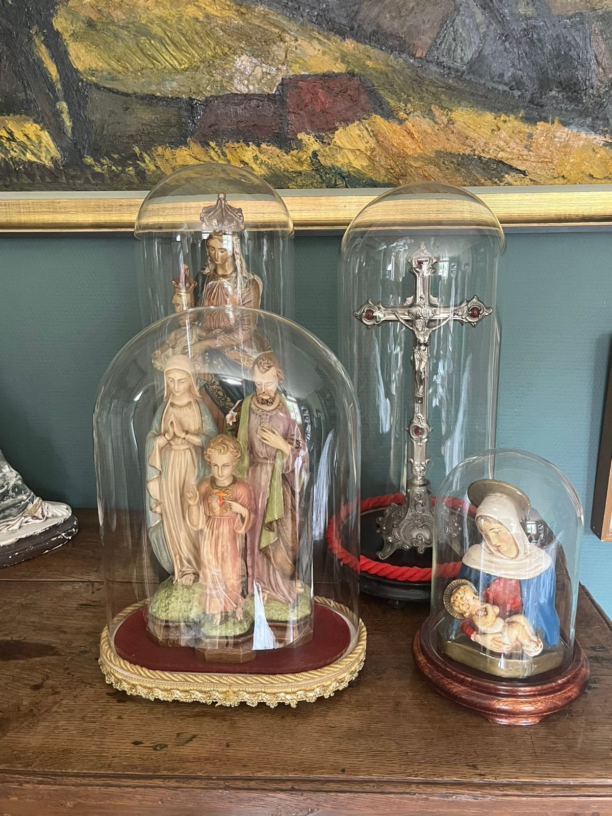 Religieuze beelden onder glazen stolp, Enlèvement, Comme neuf