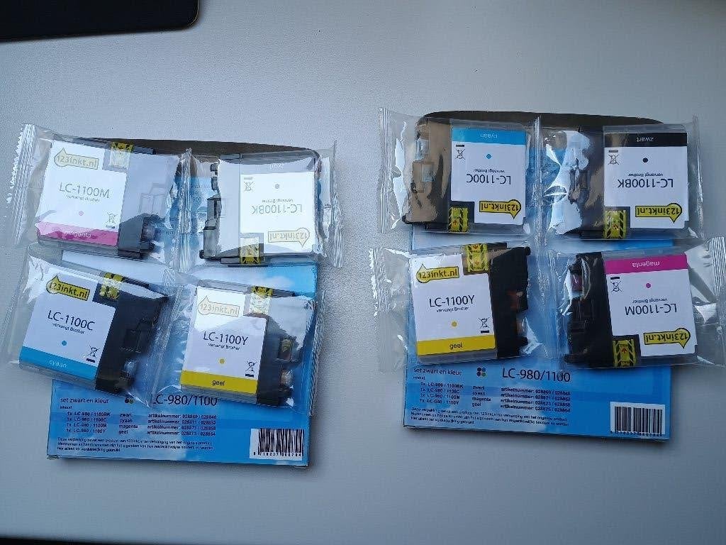 CMYK inkt LC980/1100, Enlèvement, Neuf, Cartridge, 123inkt.be